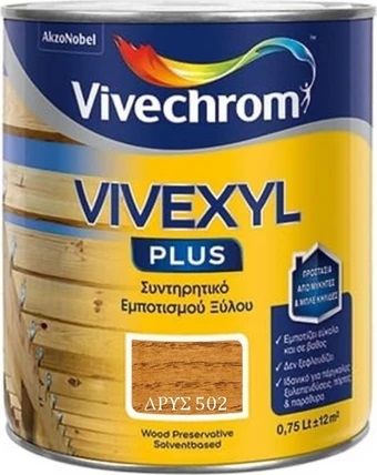 ΣΥΝΤΗΡΗΤΙΚΟ ΞΥΛΟΥ ΔΙΑΛΥΤΟΥ 750ML VIVECHROM VIVEXYL PLUS 502 ΔΡΥΣ ΜΑΤ