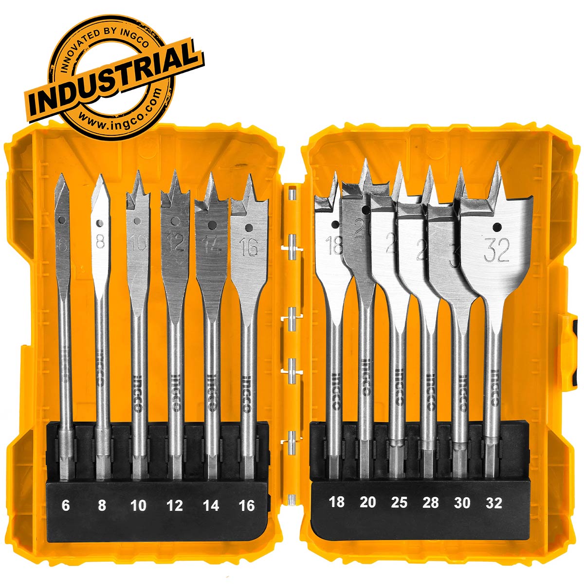 ΤΡΥΠΑΝΙΑ ΦΤΕΡΟΥ ΞΥΛΟΥ ΣΕΤ 12ΤΕΜ INDUSTRIAL INGCO AKDL1201