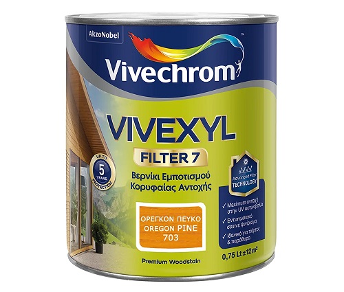 ΒΕΡΝΙΚΙ ΕΜΠΟΤΙΣΜΟΥ ΔΙΑΛΥΤΟΥ 750ML VIVECHROM VIVEXYL FILTER 703 ΠΕΥΚΟ ΟΡΕΓΚΟΝ ΣΑΤΙΝΕ