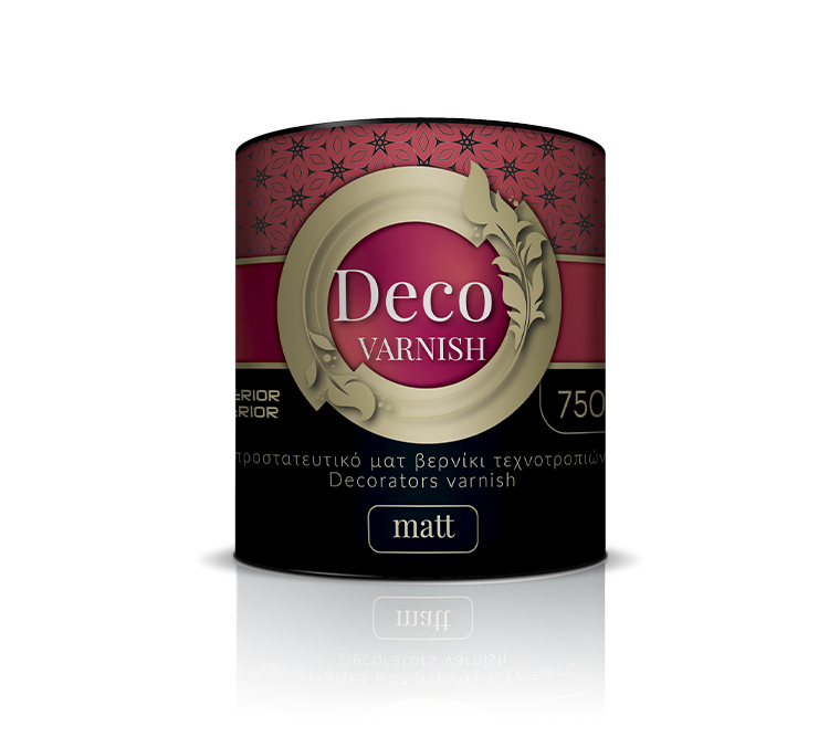 ΒΕΡΝΙΚΙ ΝΕΡΟΥ ΤΕΧΝΟΤΡΟΠΙΩΝ DECO VARNISH ΔΙΑΦΑΝΟ ΜΑΤ 750ML PELLACHROM