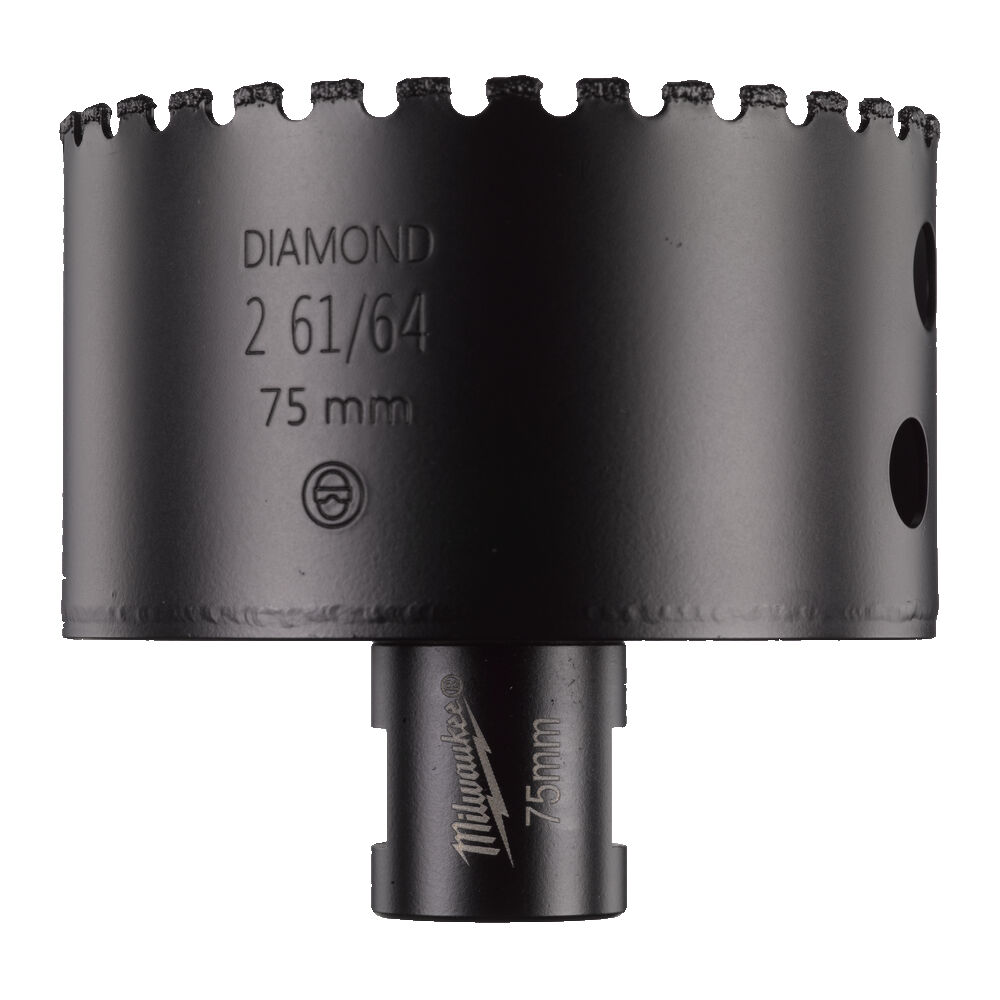 ΠΟΤΗΡΟΤΡΥΠΑΝΟ ΑΔΑΜΑΝΤΙΝΟ Φ75 M14 MILWAUKEE DIAMOND MAX ΓΙΑ ΓΩΝΙΑΚΟ ΤΡΟΧΟ 4932478286