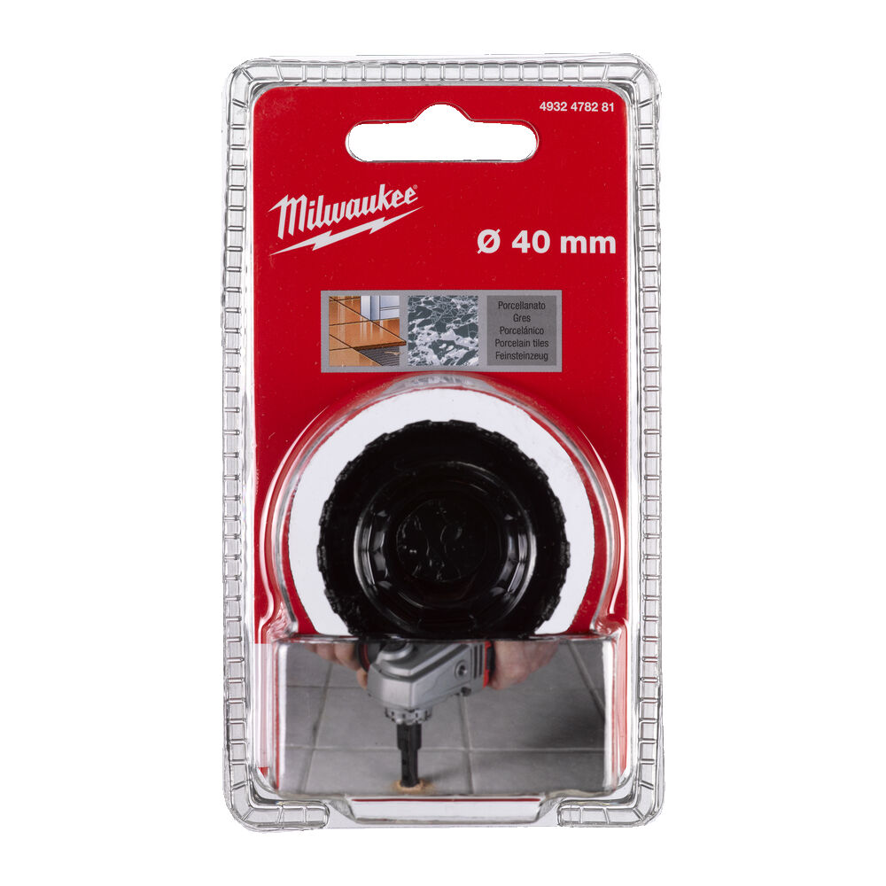 ΠΟΤΗΡΟΤΡΥΠΑΝΟ ΑΔΑΜΑΝΤΙΝΟ Φ40 M14 MILWAUKEE DIAMOND MAX ΓΙΑ ΓΩΝΙΑΚΟ ΤΡΟΧΟ 4932478281