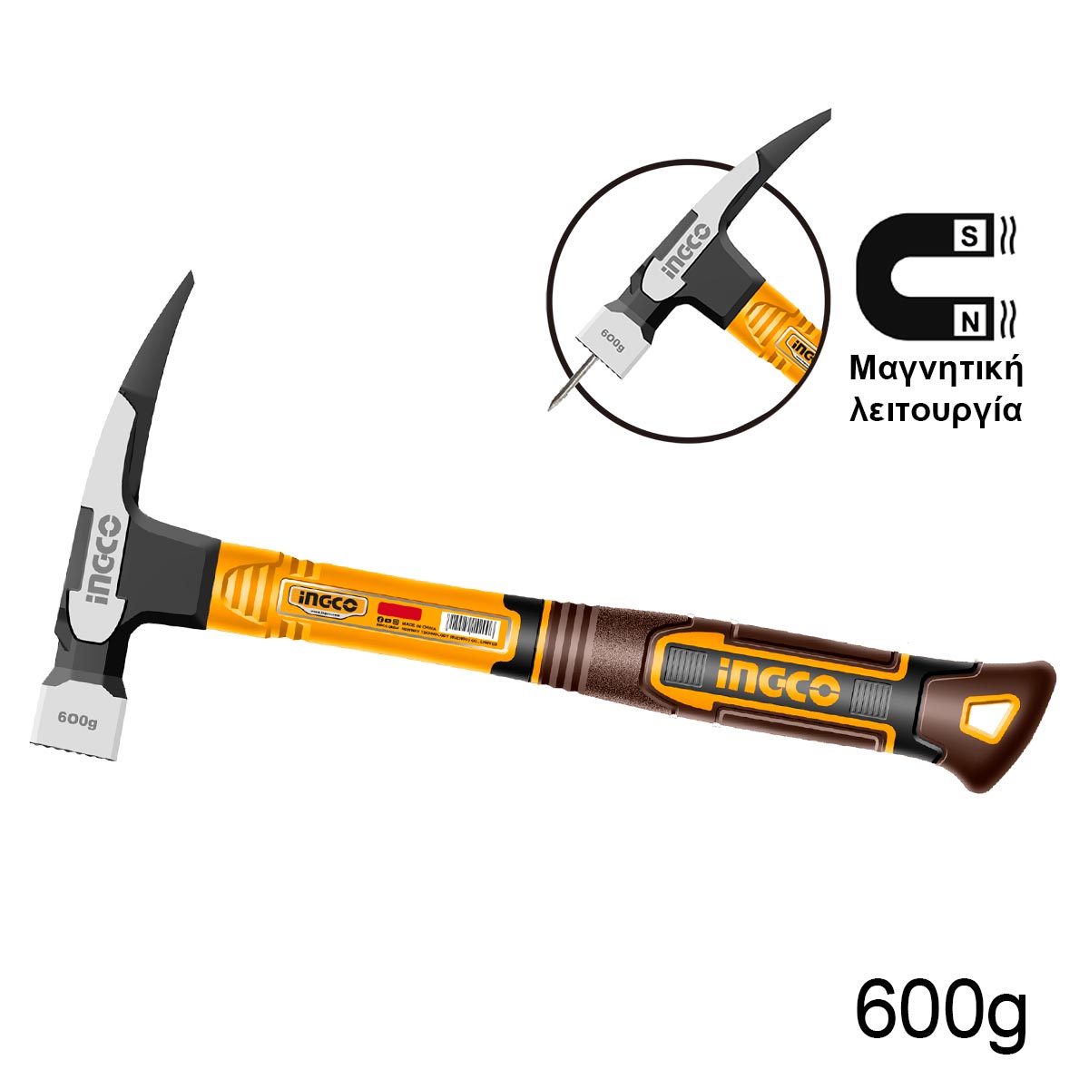 ΣΦΥΡΙ ΠΡΟΚΟΒΓΑΛΤΗΣ ΣΚΕΠΑΔΩΝ ΜΑΓΝΗΤΙΚΟ 600G INGCO HCH81060