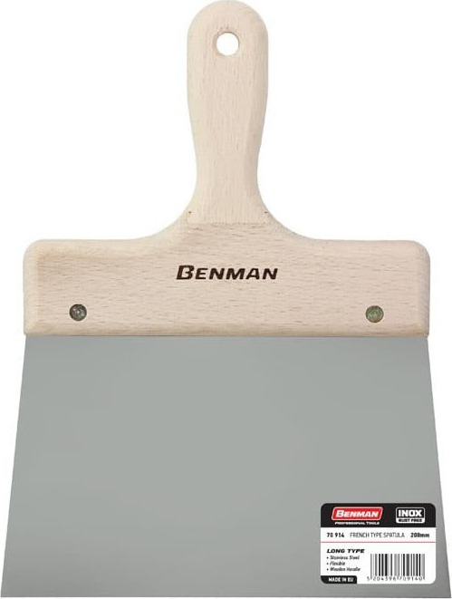 ΣΠΑΤΟΥΛΑ ΦΑΡΔΙΑ INOX ΜΑΚΡΙΑ ΛΑΜΑ ΞΥΛINH ΛΑΒΗ 200MM BENMAN 70914