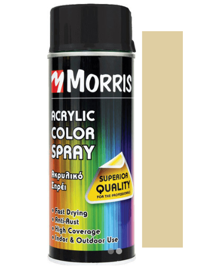 ΣΠΡΕΙ ΧΡΩΜΑΤΟΣ, ΓΥΑΛΙΣΤΕΡΟ ΦΙΛΝΤΙΣΙ, MORRIS, 400ML -RAL 1014
