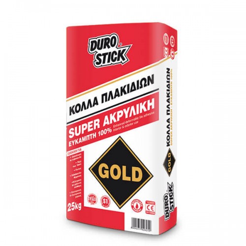 ΕΥΚΑΜΠΤΗ ΚΟΛΛΑ ΠΛΑΚΙΔΙΩΝ ΥΨΗΛΩΝ ΑΝΤΟΧΩΝ DUROSTICK GOLD 25KG