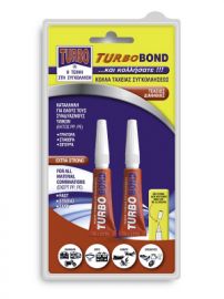 ΚΟΛΛΑ ΤΑΧΕΙΑΣ ΣΥΓΚΟΛΛΗΣΕΩΣ TURBO-BOND GEL 3GR + 3GR BLISTER