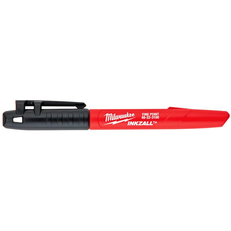 ΜΑΡΚΑΔΟΡΟΣ ΛΕΠΤΗΣ ΜΥΤΗΣ MILWAUKEE INKZALL 48223100 (1MM) ΜΑΥΡΟΣ