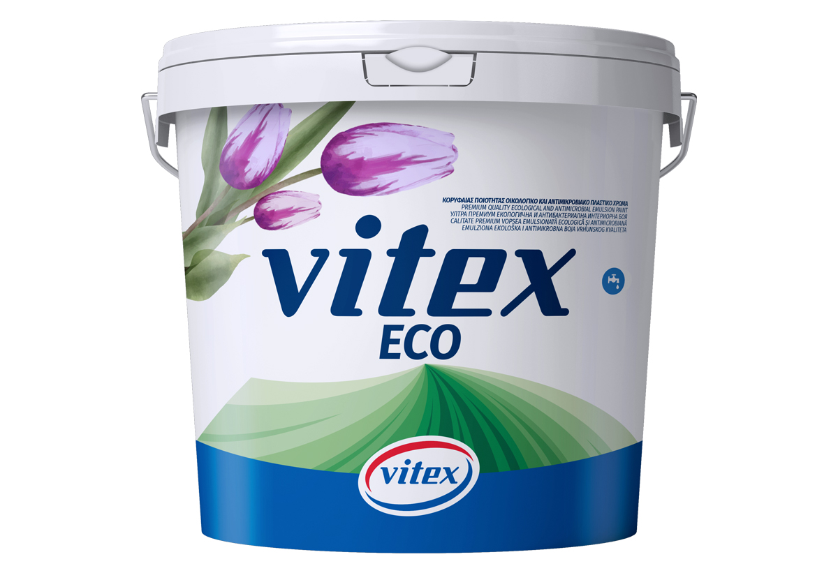 ΠΛΑΣΤΙΚΟ ΧΡΩΜΑ 10L ΟΙΚΟΛΟΓΙΚΟ ΛΕΥΚΟ VITEX ECO ΓΙΑ ΕΣΩΤΕΡΙΚΗ ΧΡΗΣΗ 