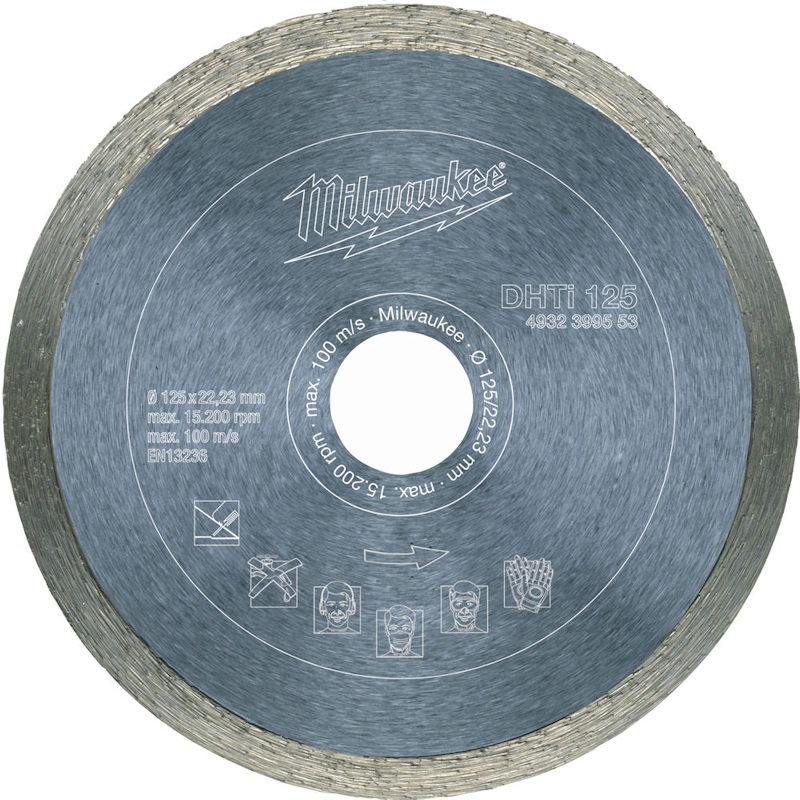 ΔΙΣΚΟΣ ΠΛΑΚΙΔΙΩΝ ΚΑΙ ΜΑΡΜΑΡΩΝ ΔΙΑΜΑΝΤΕ DUT 125 MILWAUKEE 4932399553