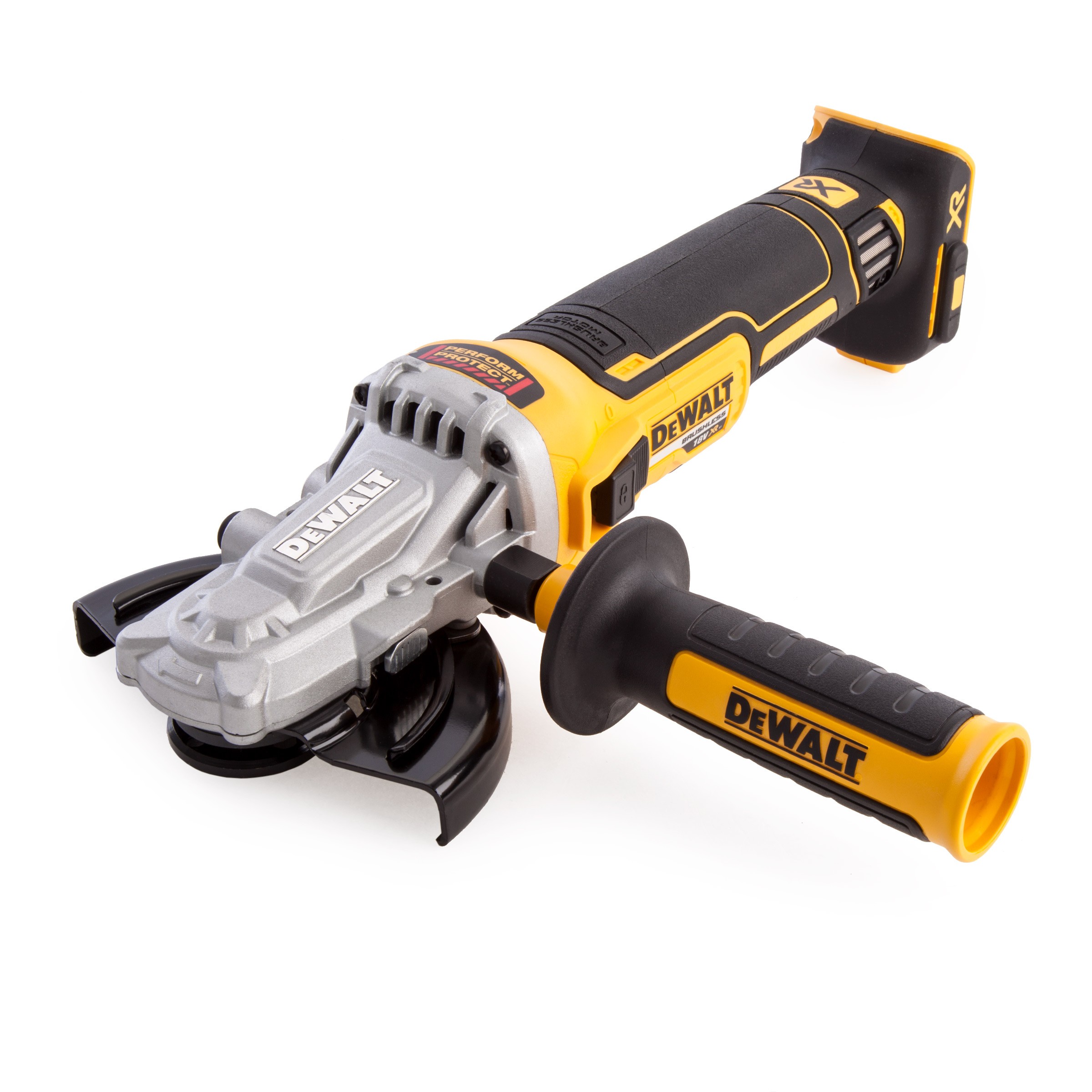 ΓΩΝΙΑΚΟΣ ΤΡΟΧΟΣ ΧΑΜΗΛΟΥ ΠΡΟΦΙΛ 18V BRUSHLESS 125MM ΧΩΡΙΣ ΜΠΑΤΑΡΙΑ & ΦΟΡΤΙΣΤΗ DEWALT DCG405FN