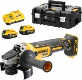 ΓΩΝΙΑΚΟΣ ΤΡΟΧΟΣ 125MM 18V XR BRUSHLESS ΣΕ ΚΑΣΕΤΙΝΑ TSTAK (2X5.0AH) DEWALT DCG405P2 