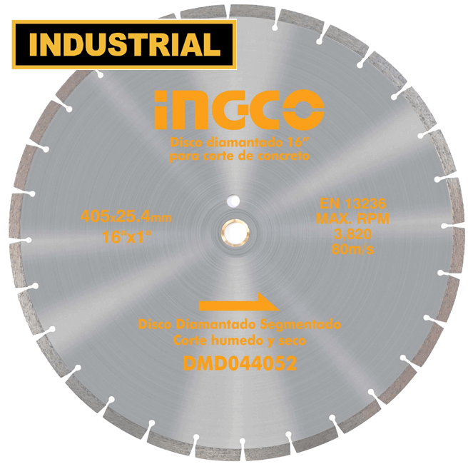 ΔΙΑΜΑΝΤΟΔΙΣΚΟΣ ΑΣΦΑΛΤΟΥ 405MM INGCO DMD064051