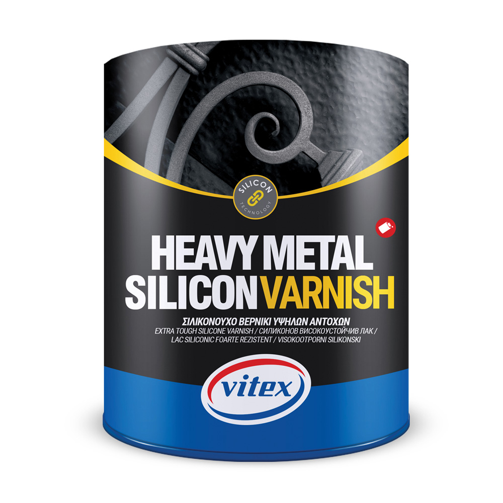 ΒΕΡΝΙΚΙ ΔΙΑΛΥΤΟΥ ΣΙΛΙΚΟΝΟΥΧΟ MAT 750ML ΥΨΗΛΩΝ ΑΝΤΟΧΩΝ HEAVY METAL SILICON VARNISH VITEX