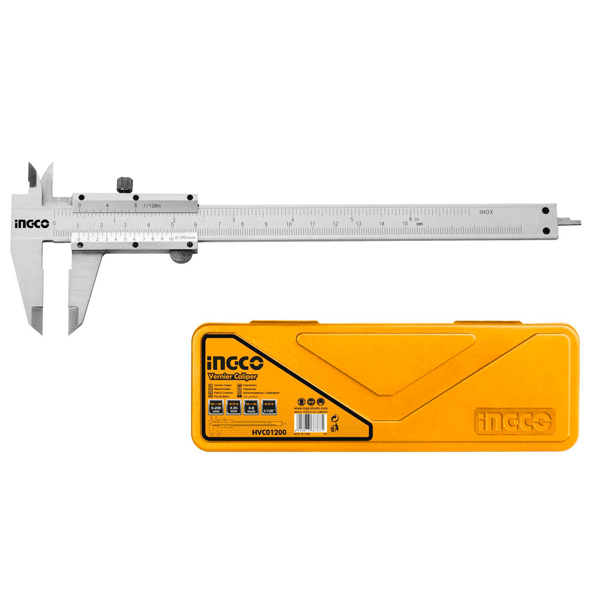 ΠΑΧΥΜΕΤΡΟ INOX 200MM HVC01200 INGCO